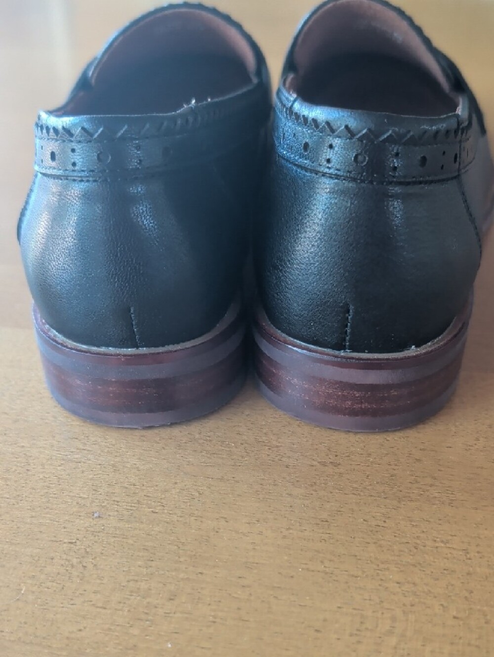Beau Today Leather Penny Loafers Black - 7  NWOT - Picture 3 of 6